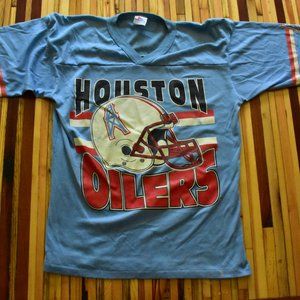 Vintage Houston Oilers Large w Helmet